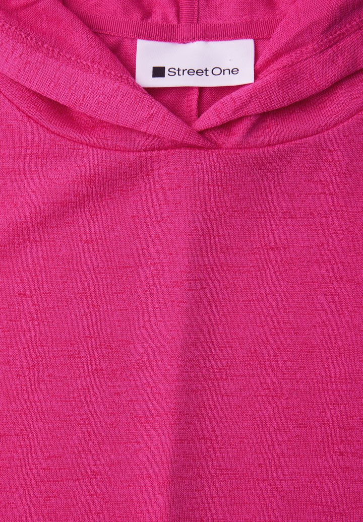 Kurzarm Shirt mit Kapuze und Tunnelzug