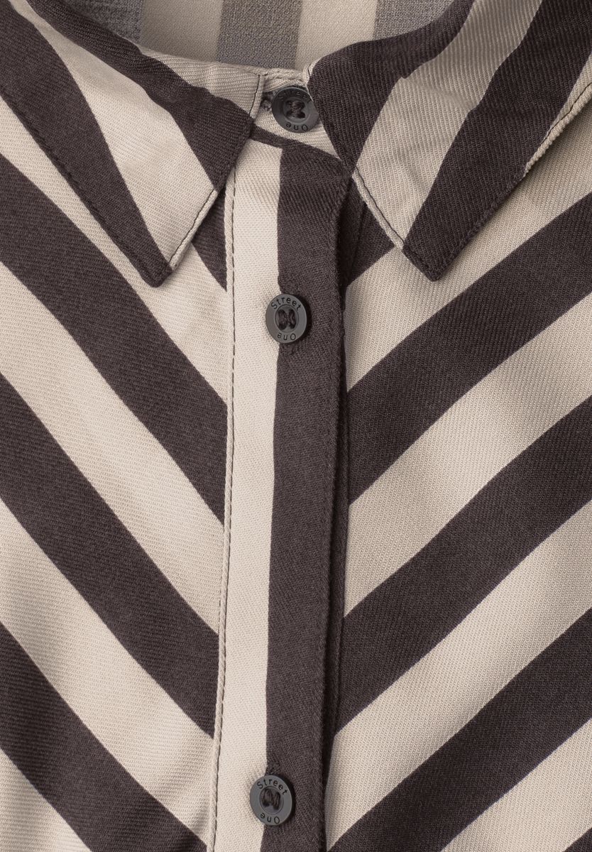 Midi-Kleid mit durchgehender Knopfleiste