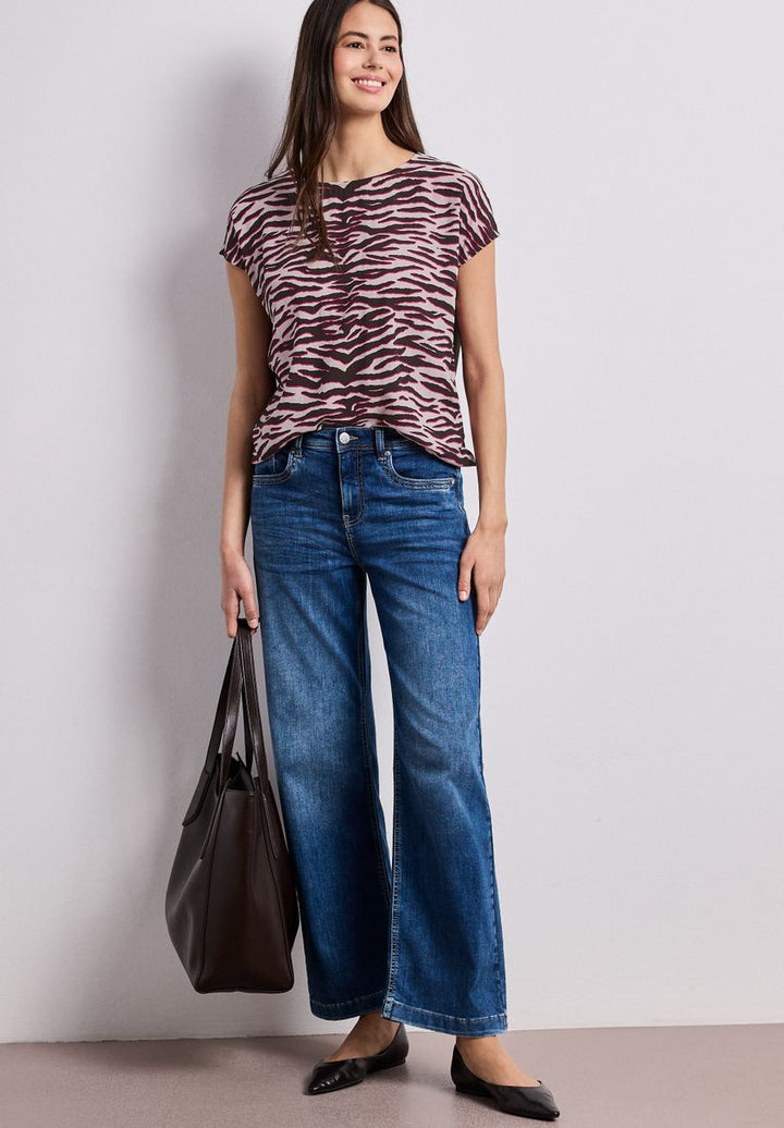 Dropped Shoulder Shirt mit Print
