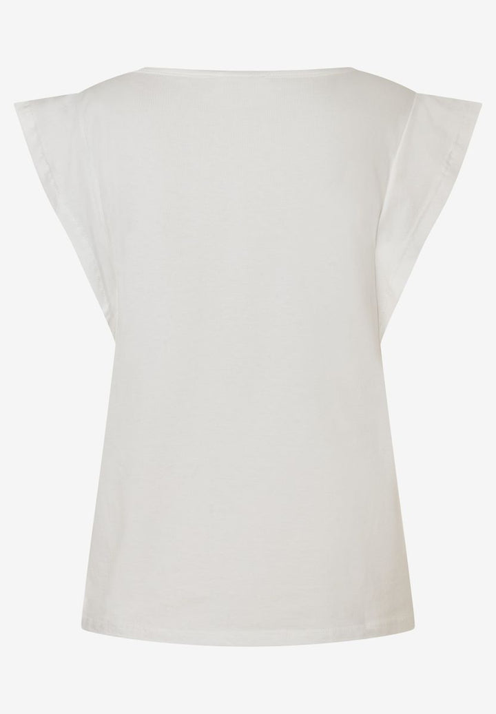 T-Shirt mit Blüten-Applikation