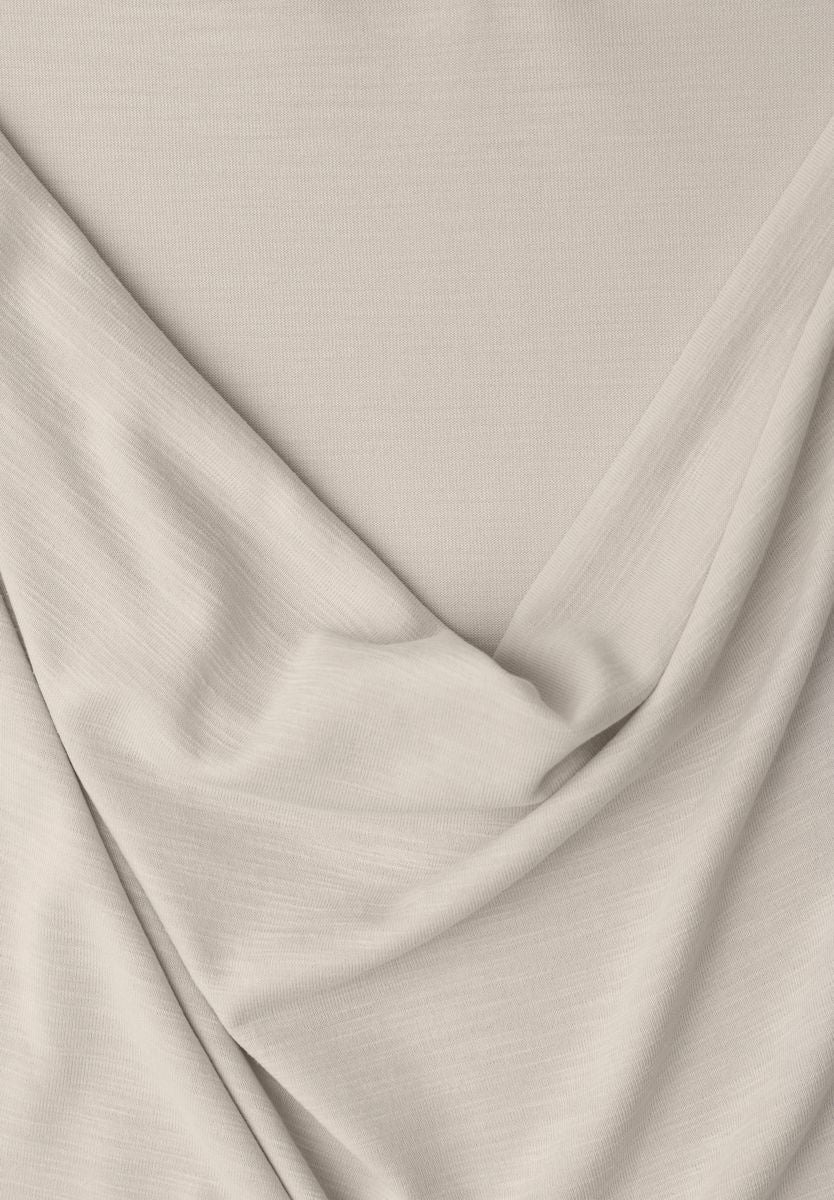Silk-Look Shirt mit Waterfall-Front