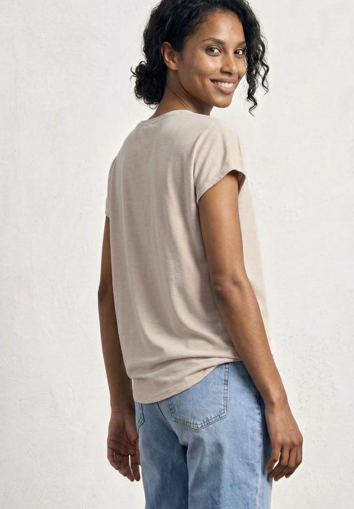 Silk-Look Shirt mit Waterfall-Front