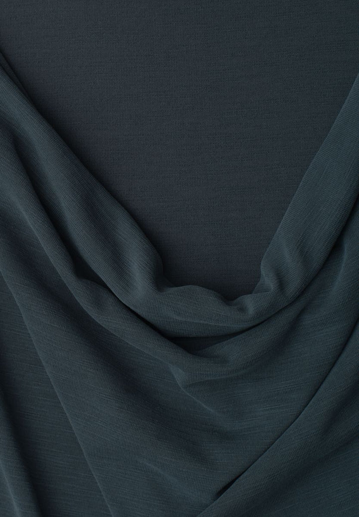 Silk-Look Shirt mit Waterfall-Front