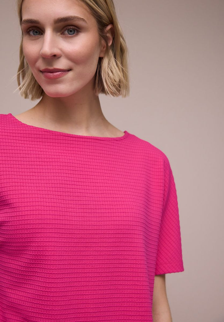 Dropped Shoulder Shirt mit Struktur