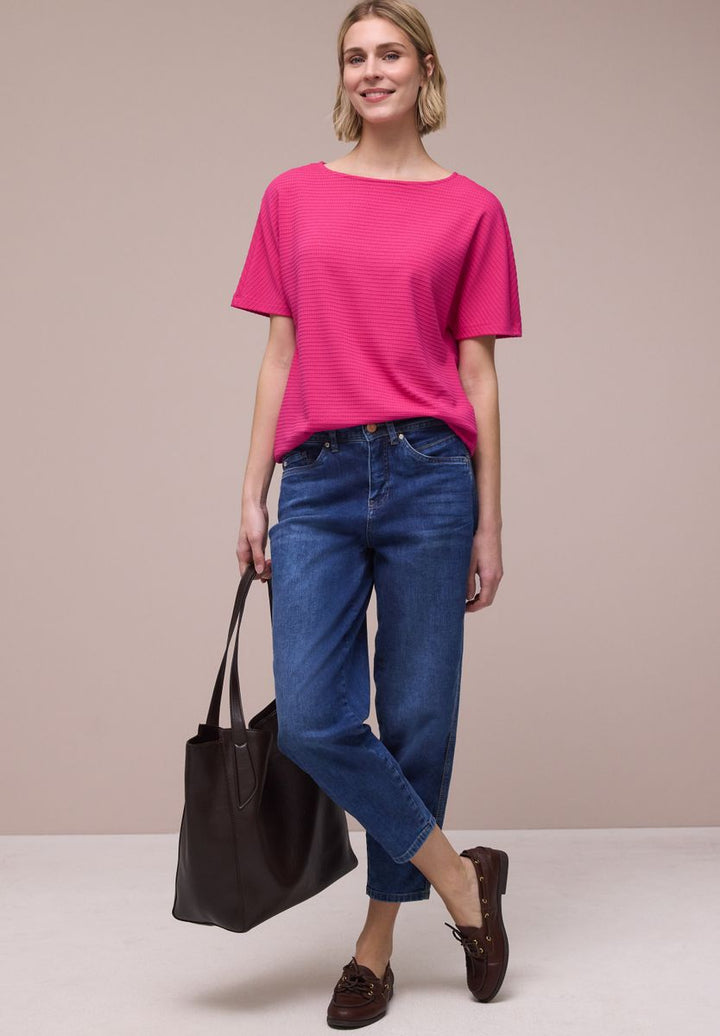 Dropped Shoulder Shirt mit Struktur