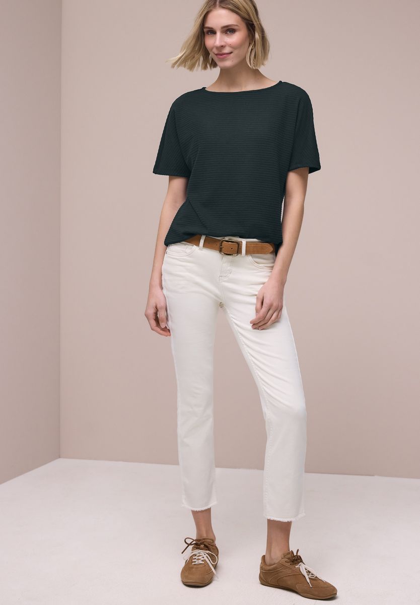 Dropped Shoulder Shirt mit Struktur