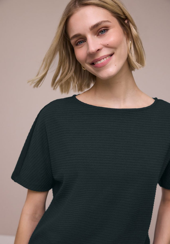 Dropped Shoulder Shirt mit Struktur