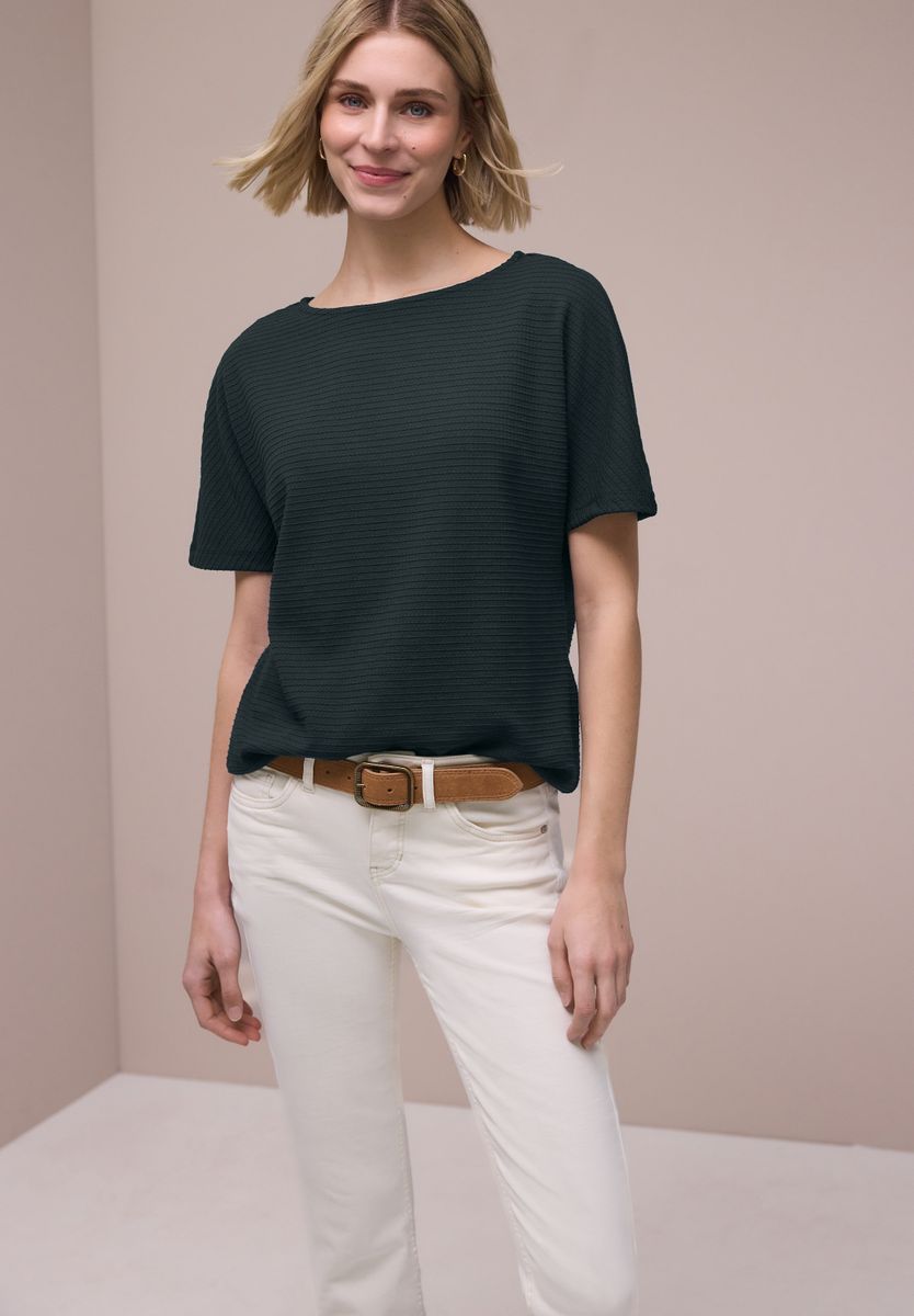 Dropped Shoulder Shirt mit Struktur