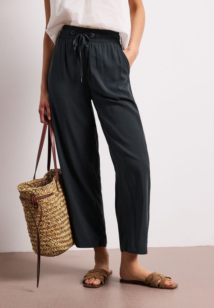 High Waist Wide Leg Hose im Loose Fit