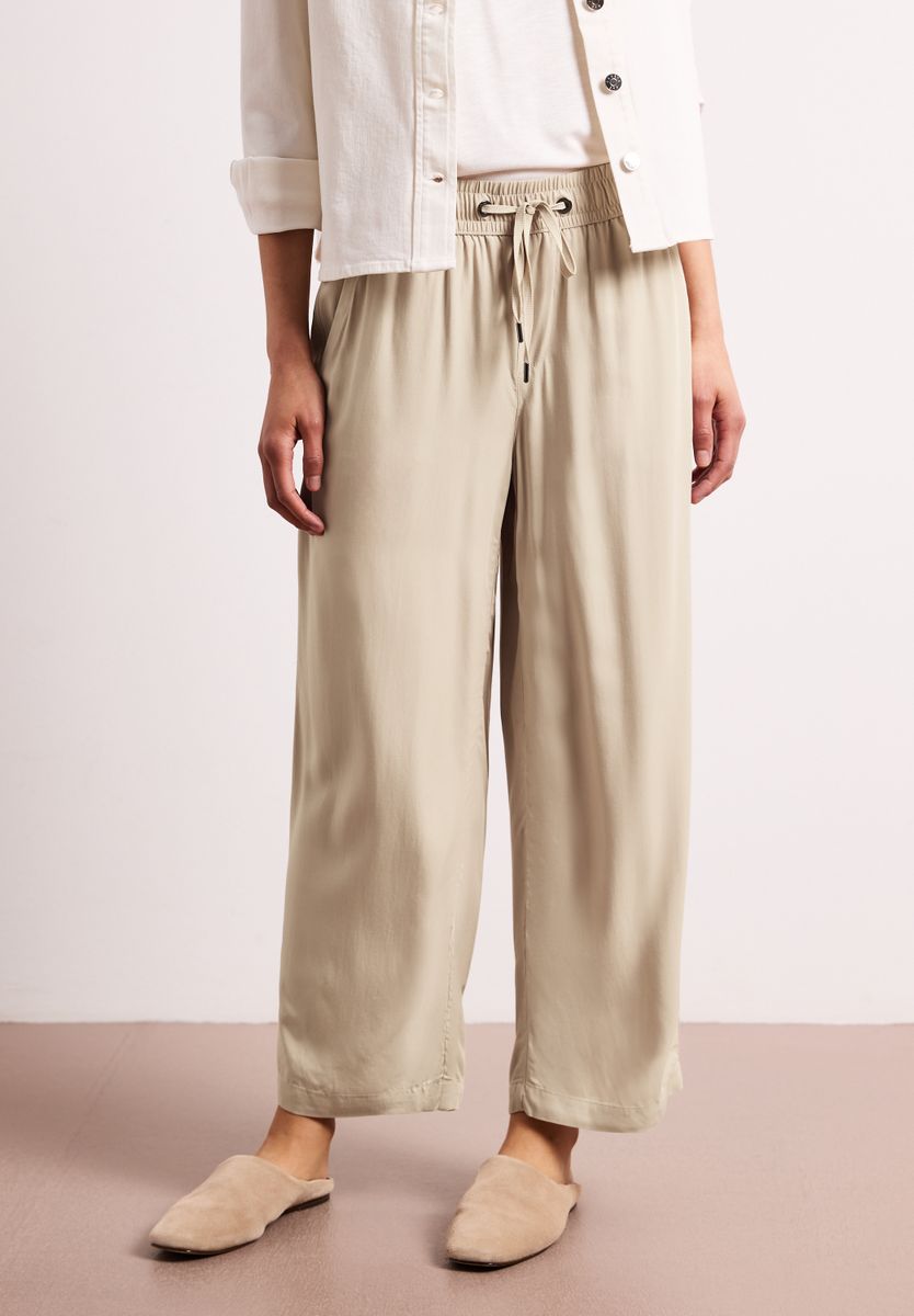 High Waist Wide Leg Hose im Loose Fit