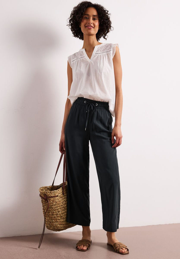 High Waist Wide Leg Hose im Loose Fit
