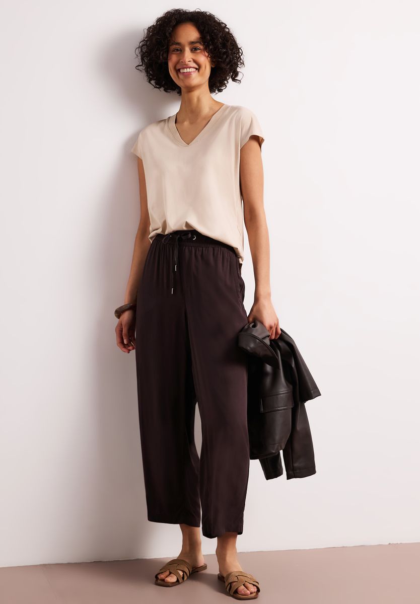 High Waist Wide Leg Hose im Loose Fit