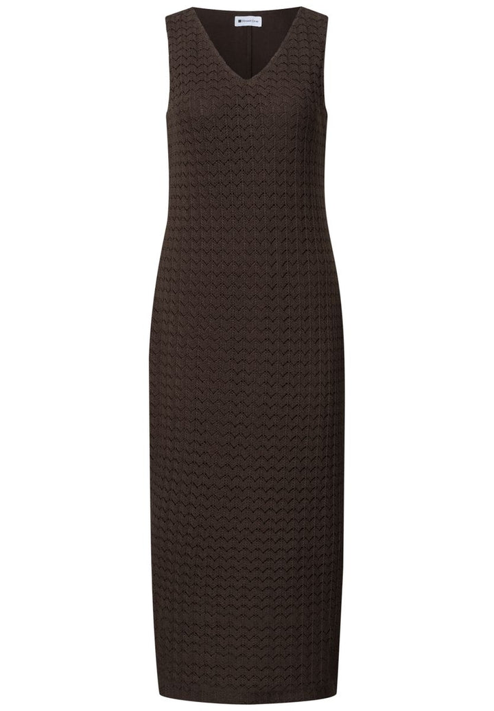 Midi-Kleid mit V-Neck aus Spitze