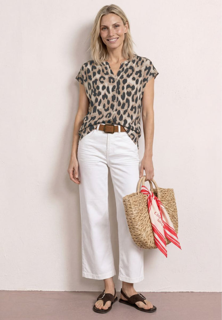Dropped Shoulder Shirt im Blusen-Look