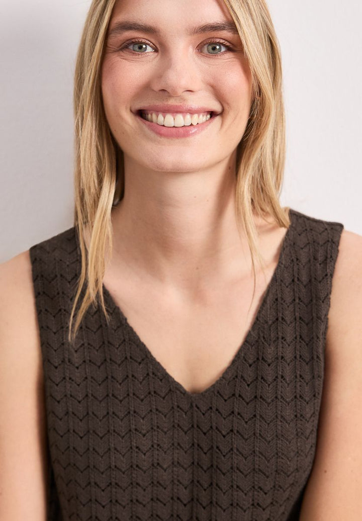 Midi-Kleid mit V-Neck aus Spitze