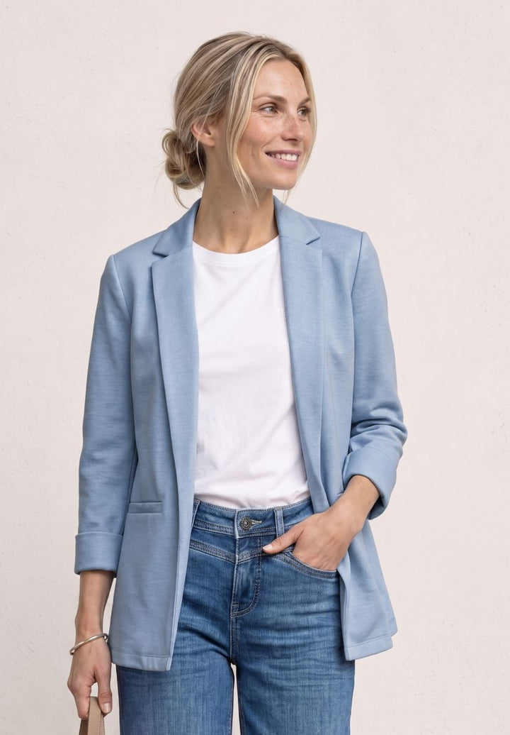 Blazer im langen und offenen Schnitt