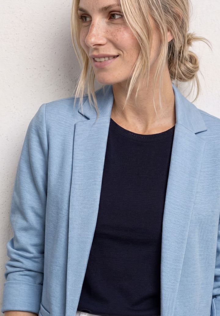 Blazer im langen und offenen Schnitt