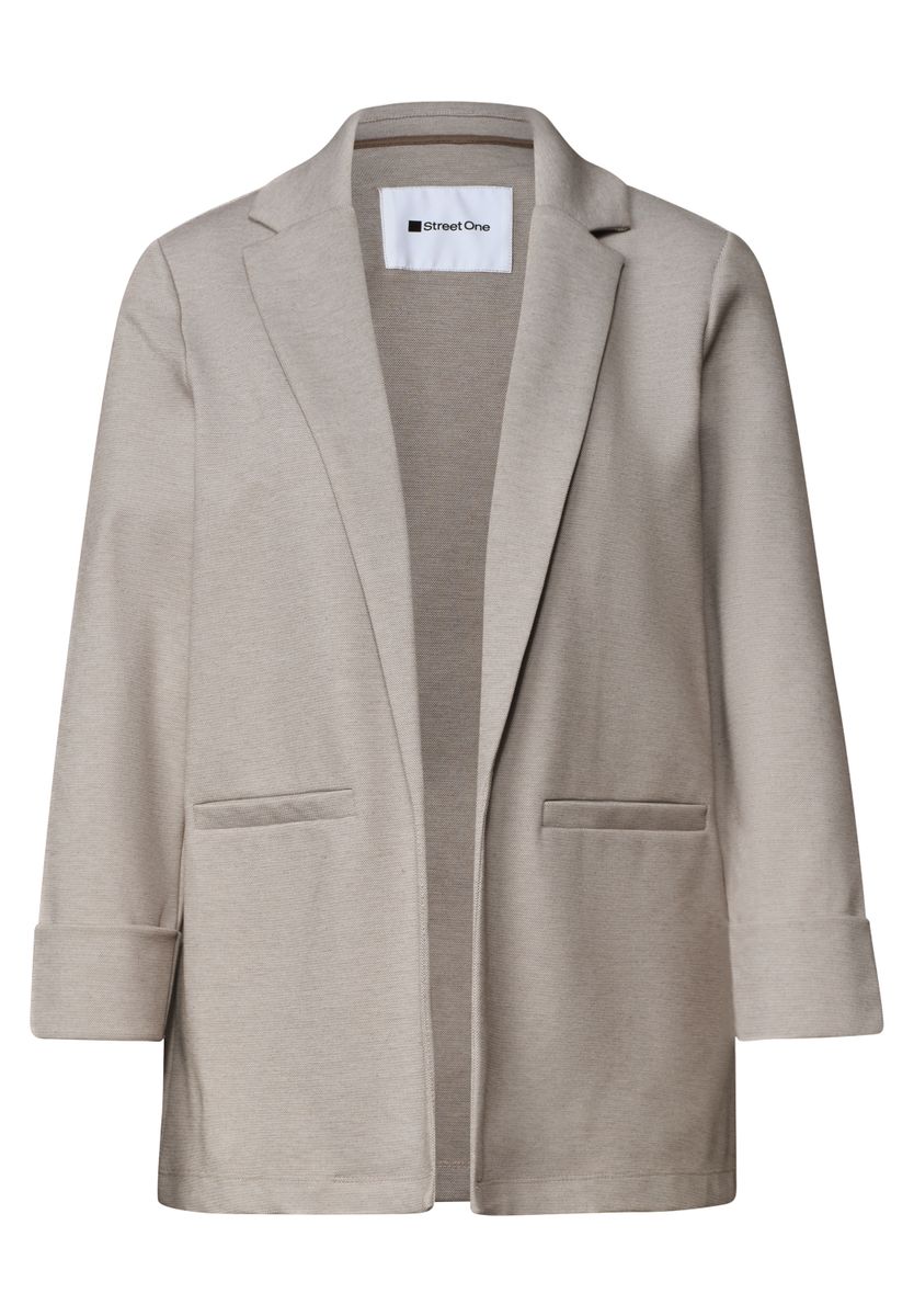 Blazer im langen und offenen Schnitt