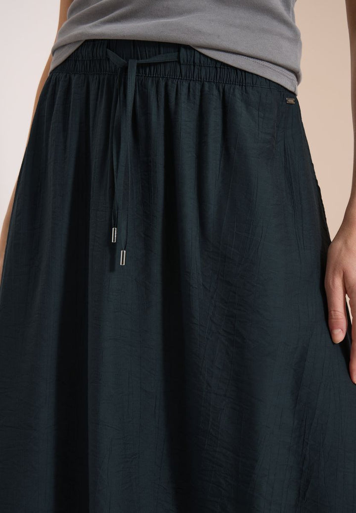 Maxi-Rock mit Taschen und Struktur