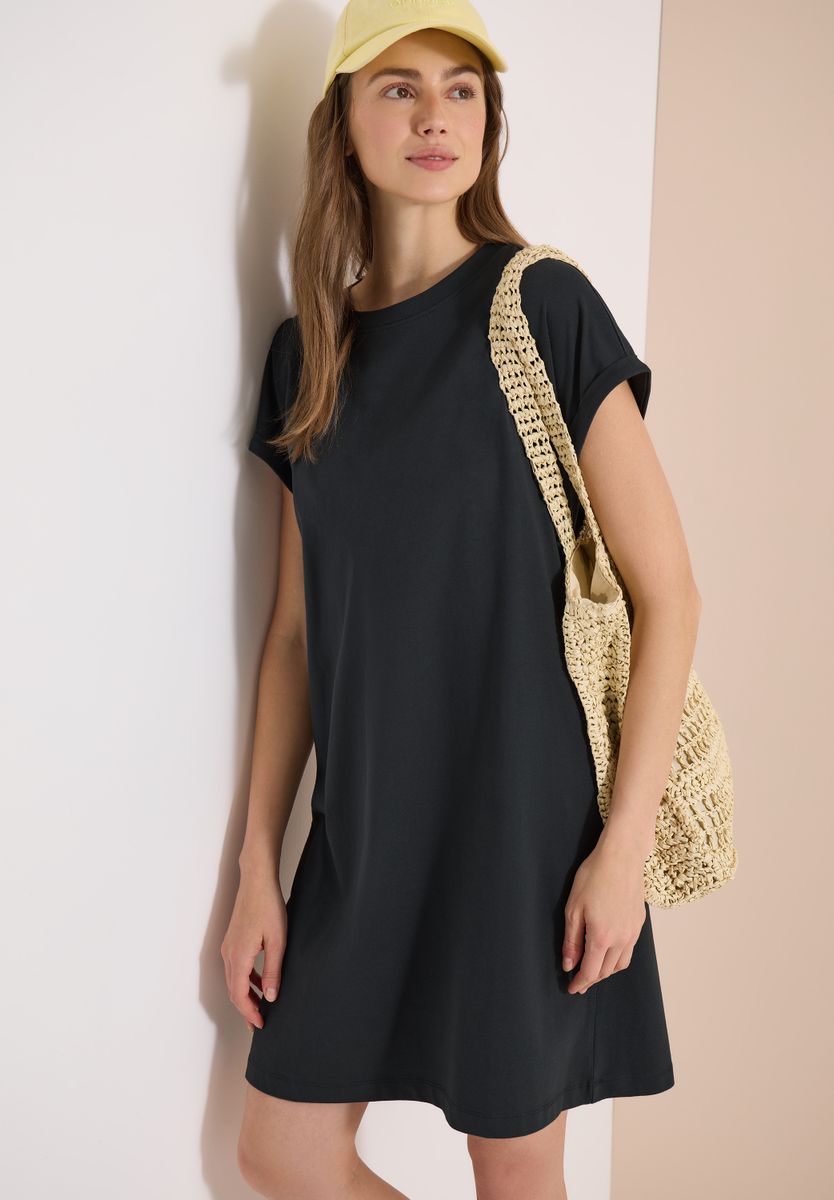 Knielanges Kleid aus Jersey