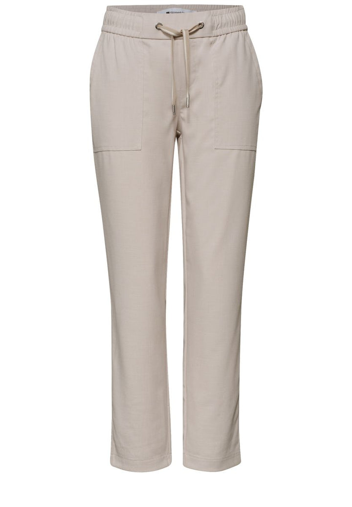 Slim Leg Hose in Melange-Optik