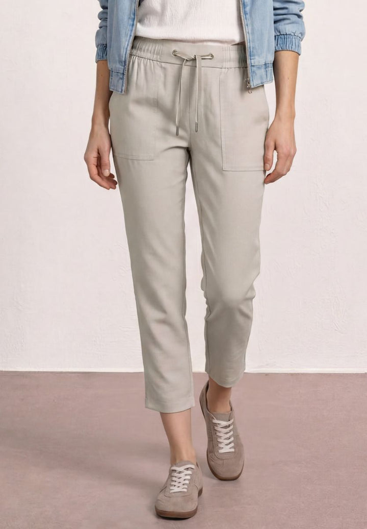 Slim Leg Hose in Melange-Optik