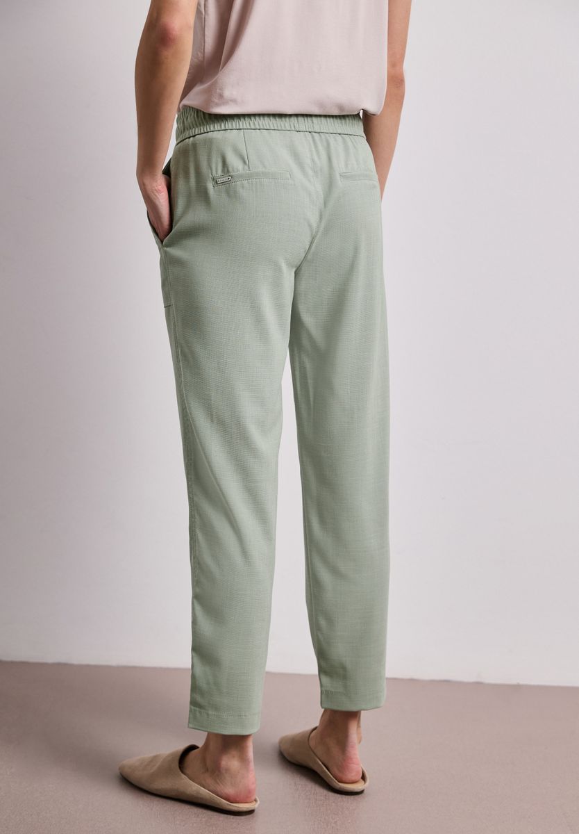 Slim Leg Hose in Melange-Optik