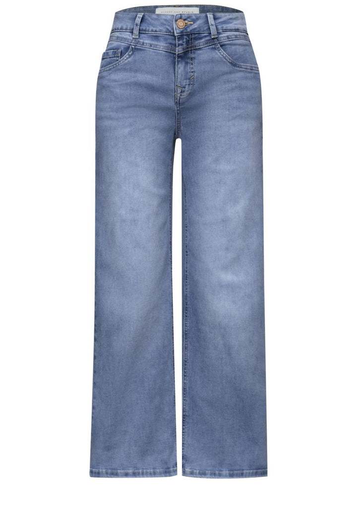 High Waist Wide Leg Jeans im Loose Fit