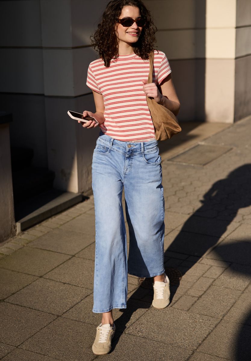 High Waist Wide Leg Jeans im Loose Fit