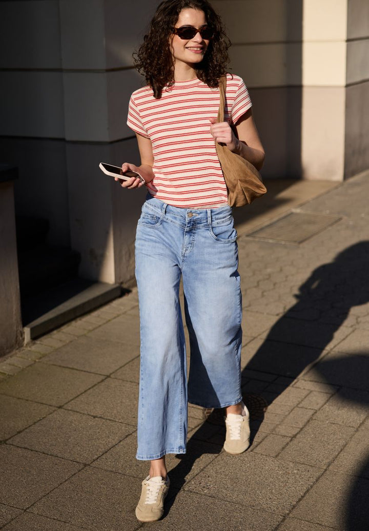 High Waist Wide Leg Jeans im Loose Fit