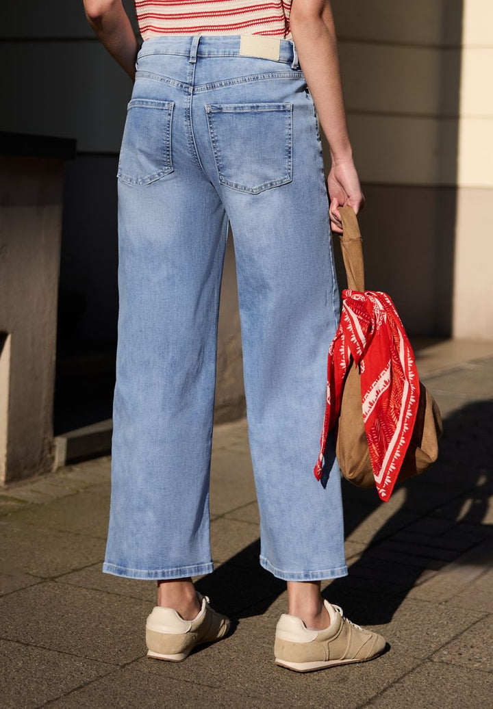 High Waist Wide Leg Jeans im Loose Fit