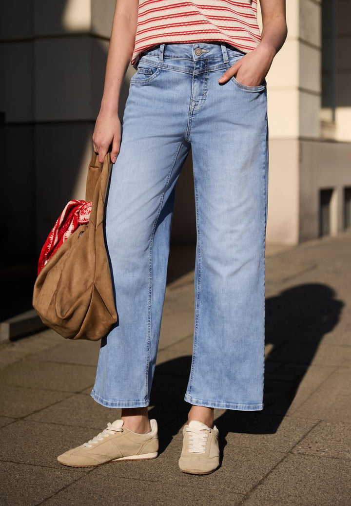 High Waist Wide Leg Jeans im Loose Fit