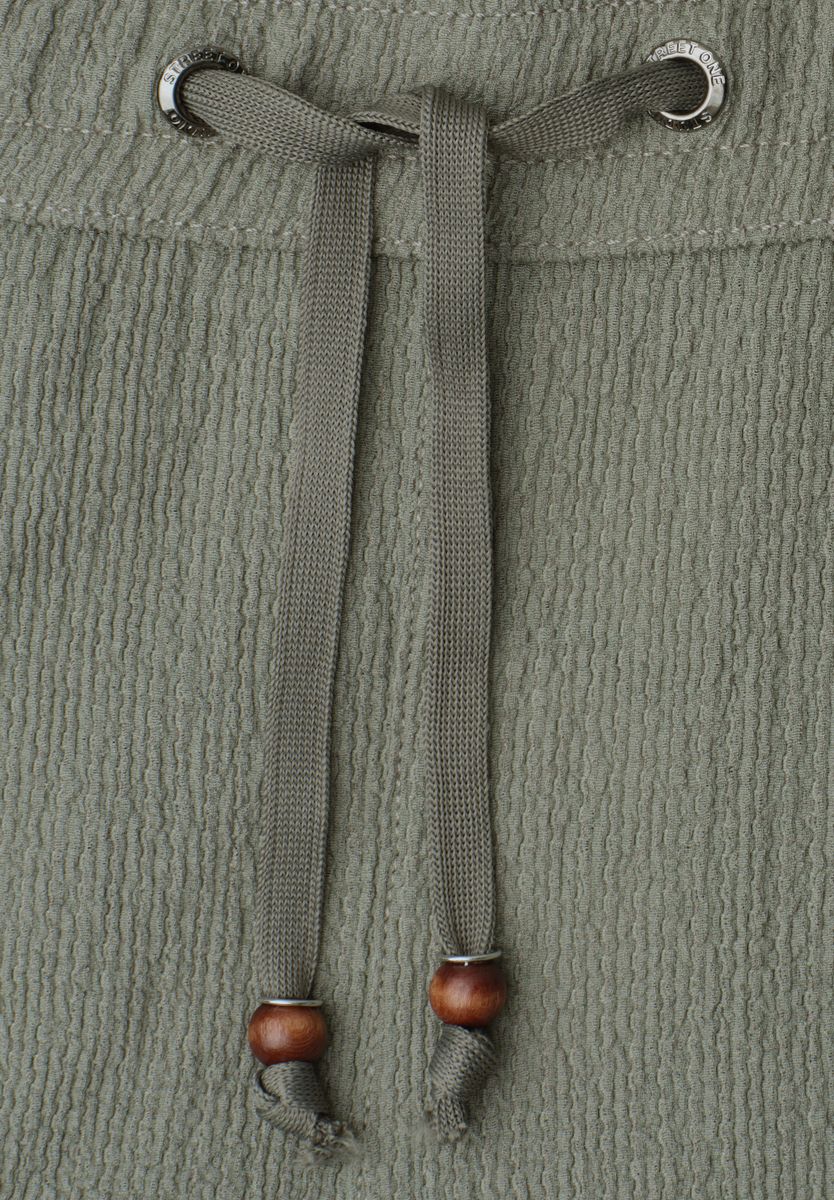 Wide Leg Hose in Crinkle Crash Struktur