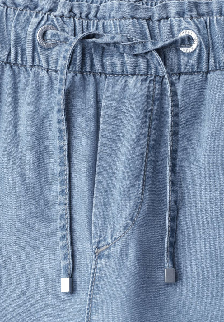 Straight Leg Hose mit Paperbagbund