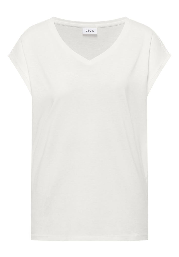 Dropped Shoulder Shirt mit V-Neck
