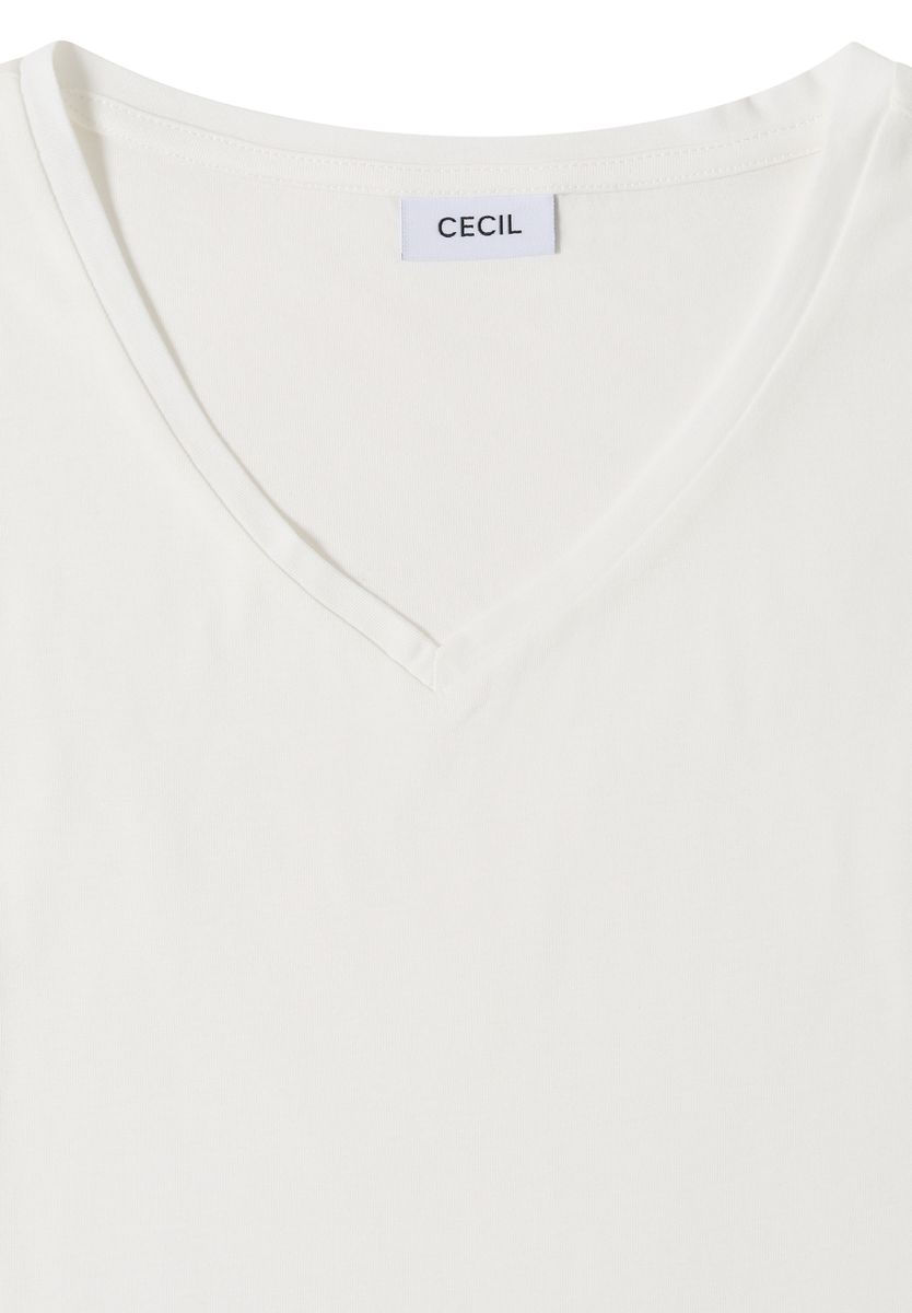 Dropped Shoulder Shirt mit V-Neck