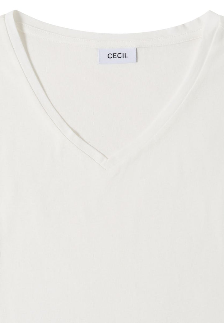 Dropped Shoulder Shirt mit V-Neck