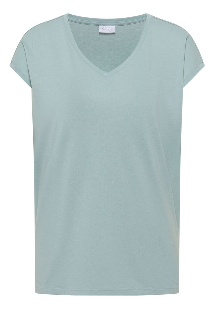 Dropped Shoulder Shirt mit V-Neck