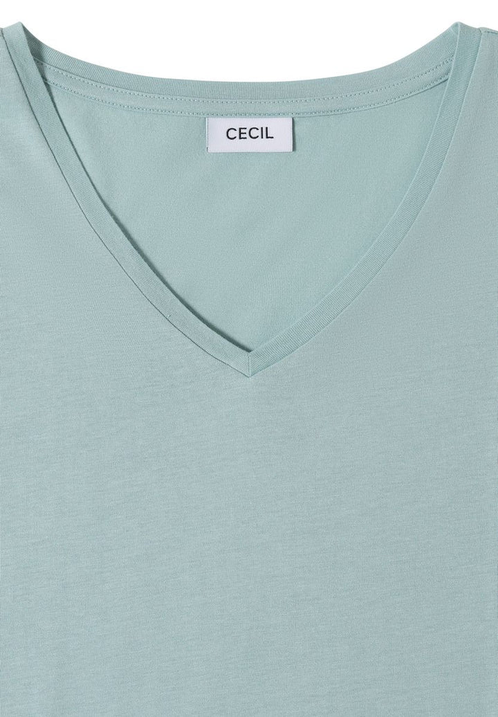 Dropped Shoulder Shirt mit V-Neck