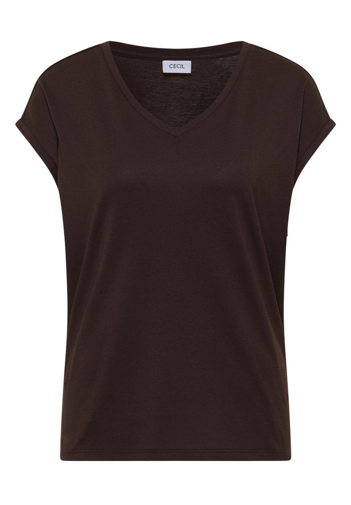 Dropped Shoulder Shirt mit V-Neck