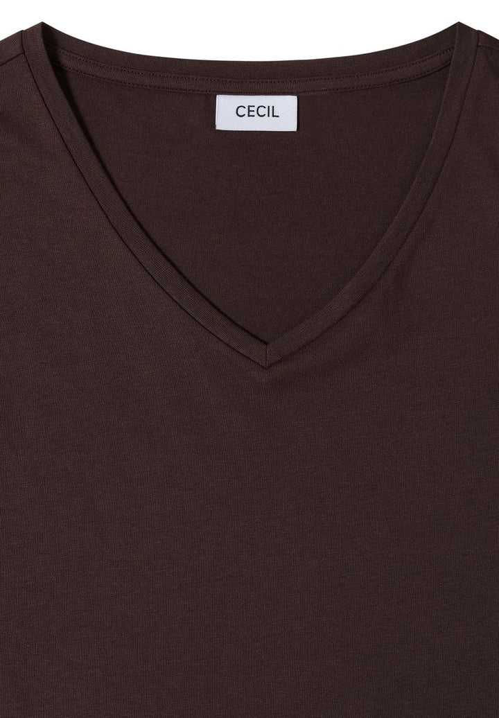 Dropped Shoulder Shirt mit V-Neck