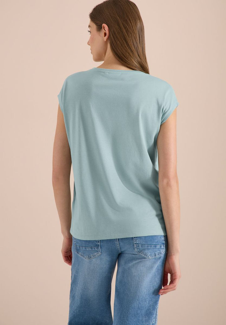Dropped Shoulder Shirt mit V-Neck