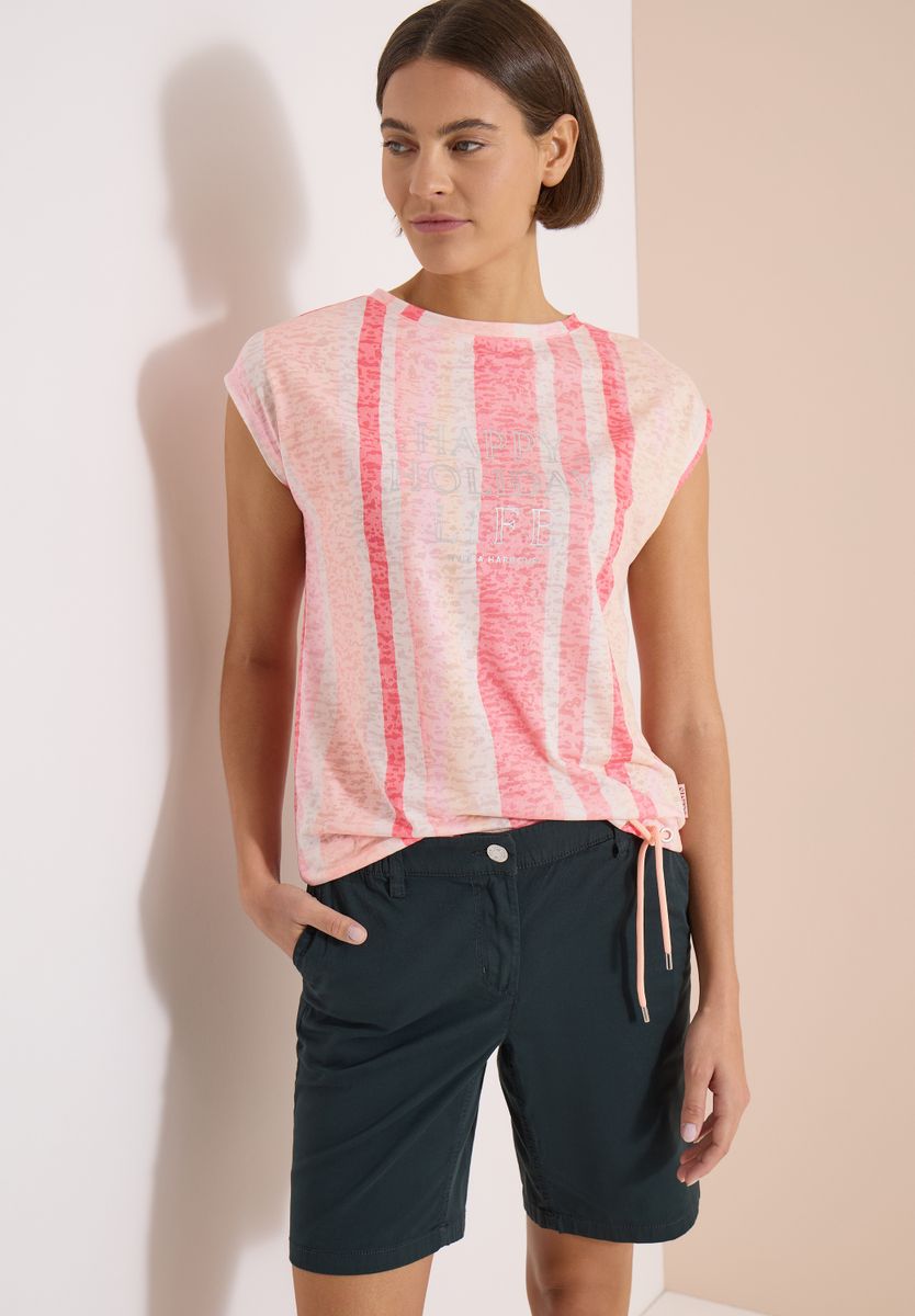 T-Shirt in Ausbrenner-Optik