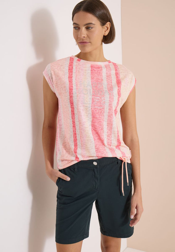 T-Shirt in Ausbrenner-Optik