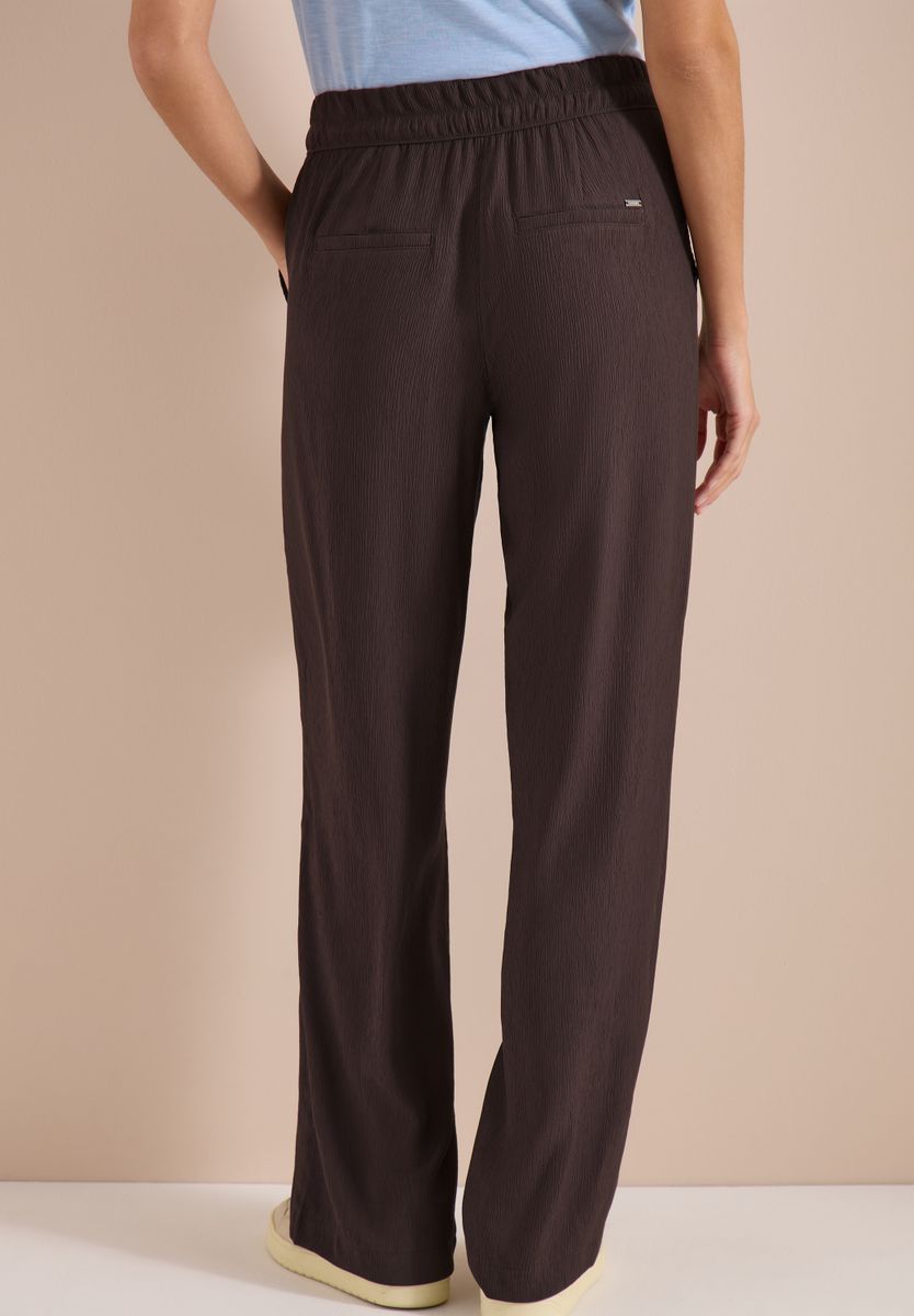 High Waist Straight Leg Hose im Loose Fit