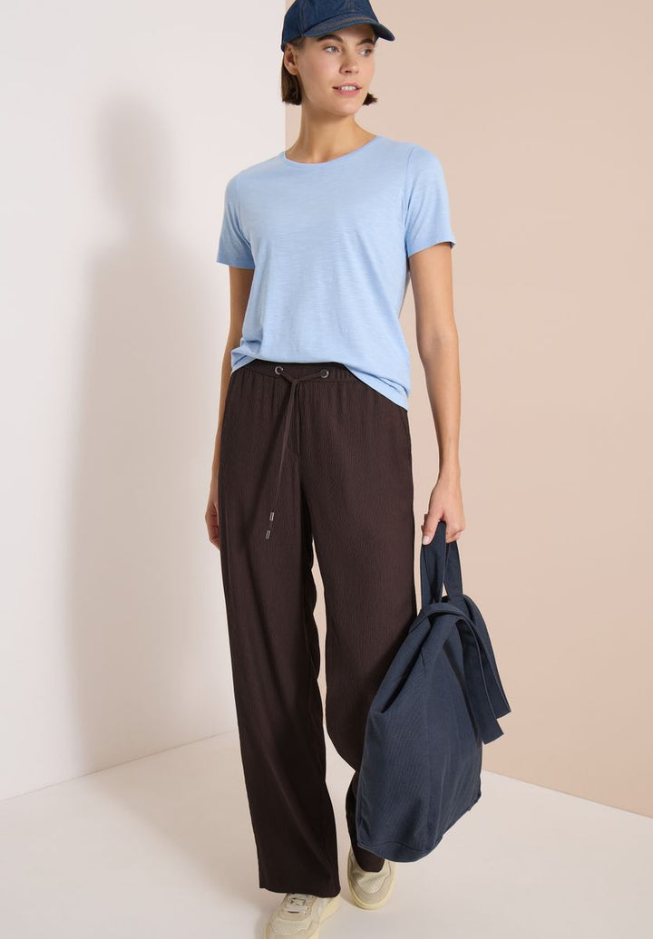 High Waist Straight Leg Hose im Loose Fit