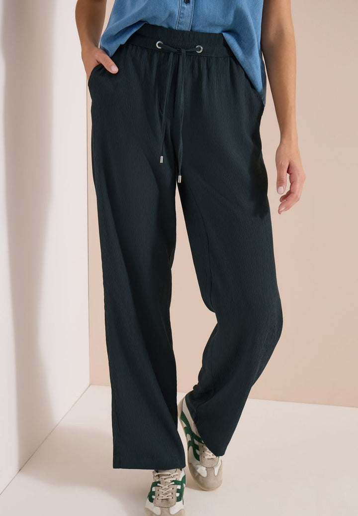 High Waist Straight Leg Hose im Loose Fit