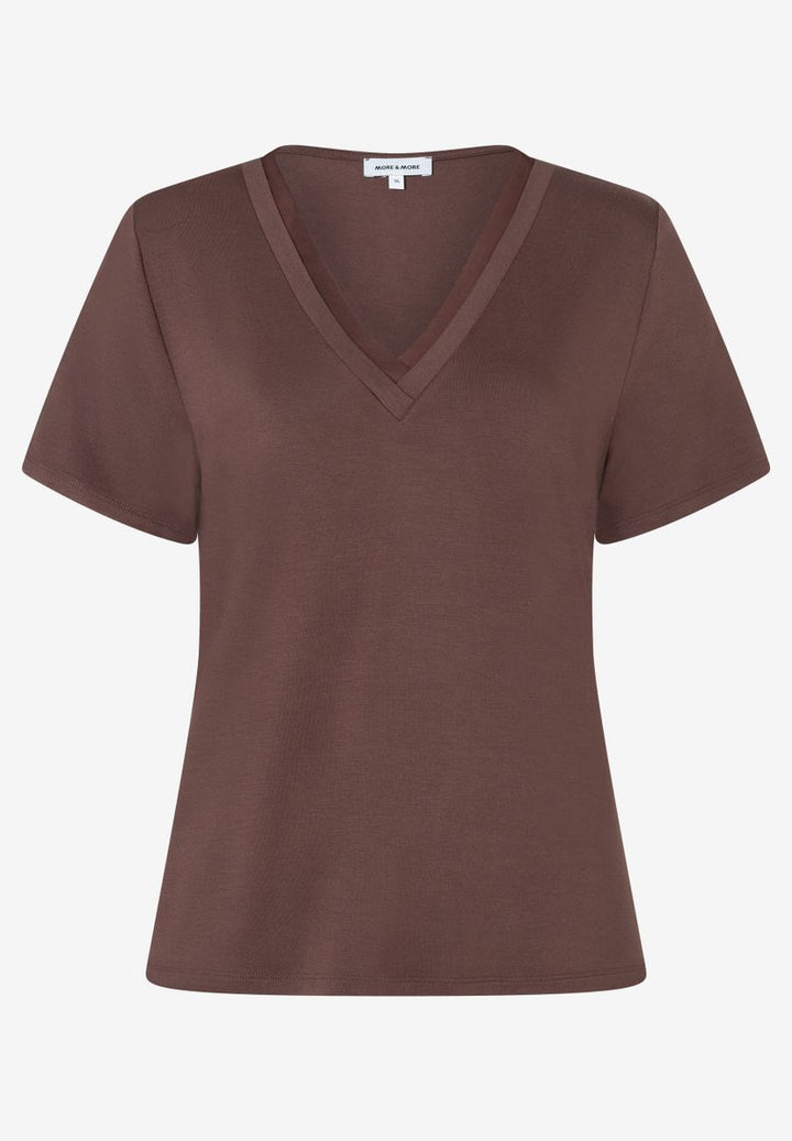 feminines Shirt mit V-Ausschnitt