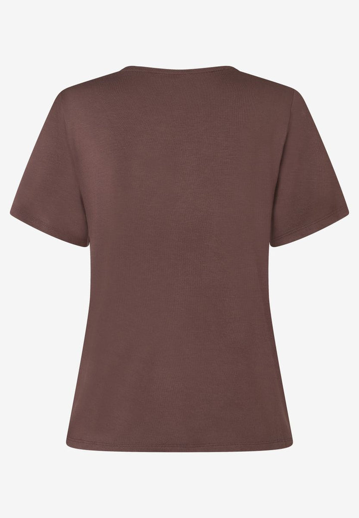 feminines Shirt mit V-Ausschnitt