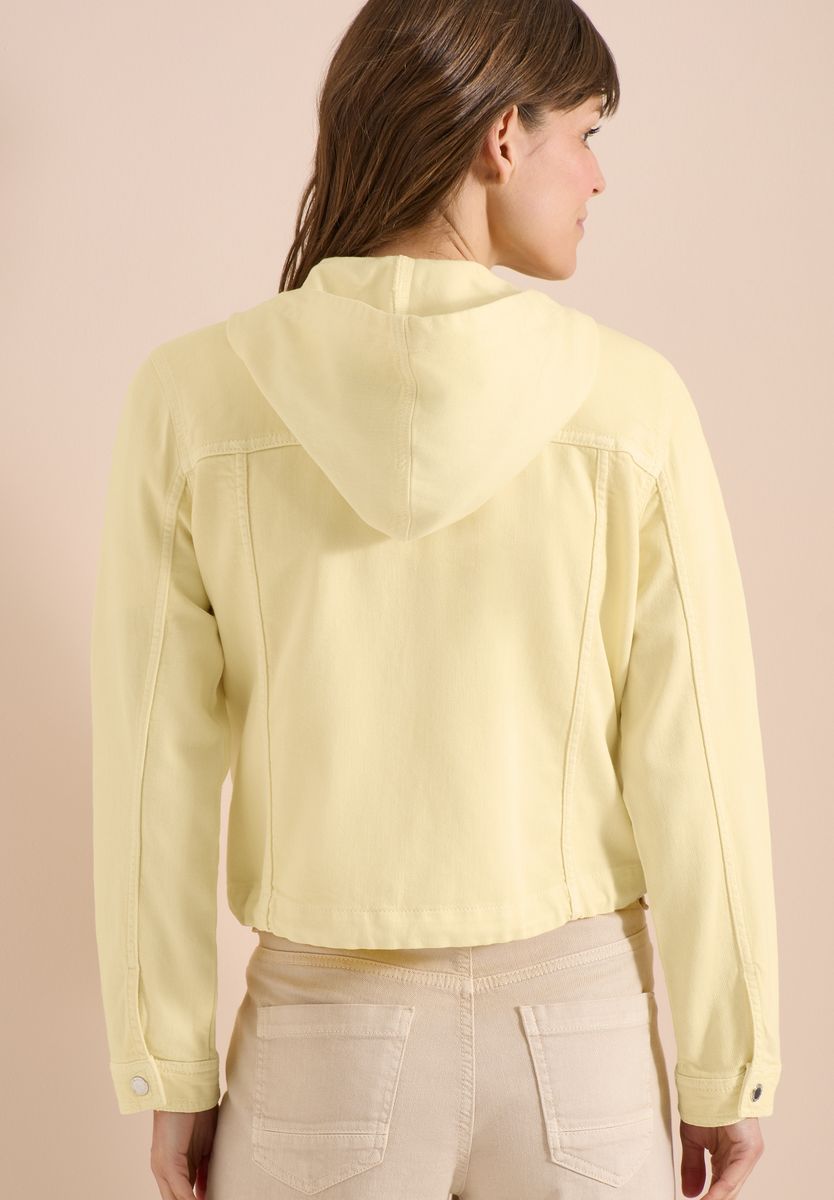 Jeansjacke mit Kapuze und Knöpfen